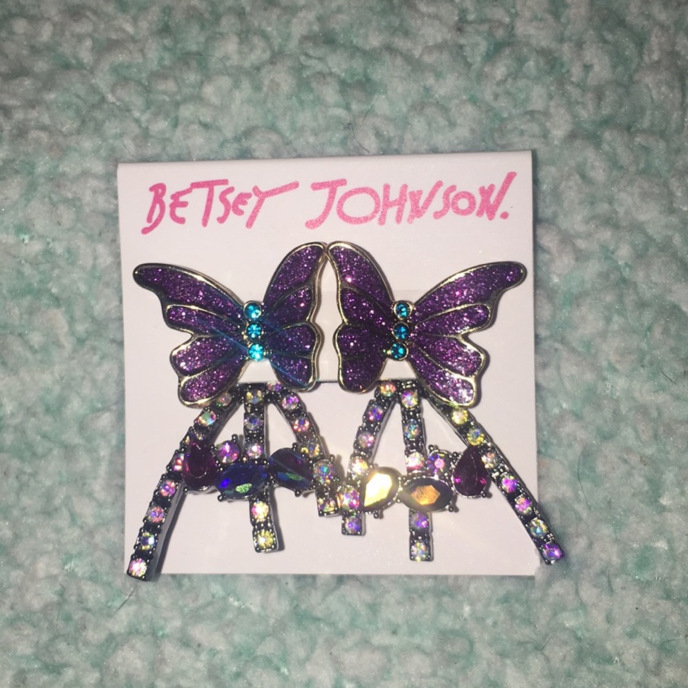 Betsey Johnson | women's butterfly earrings